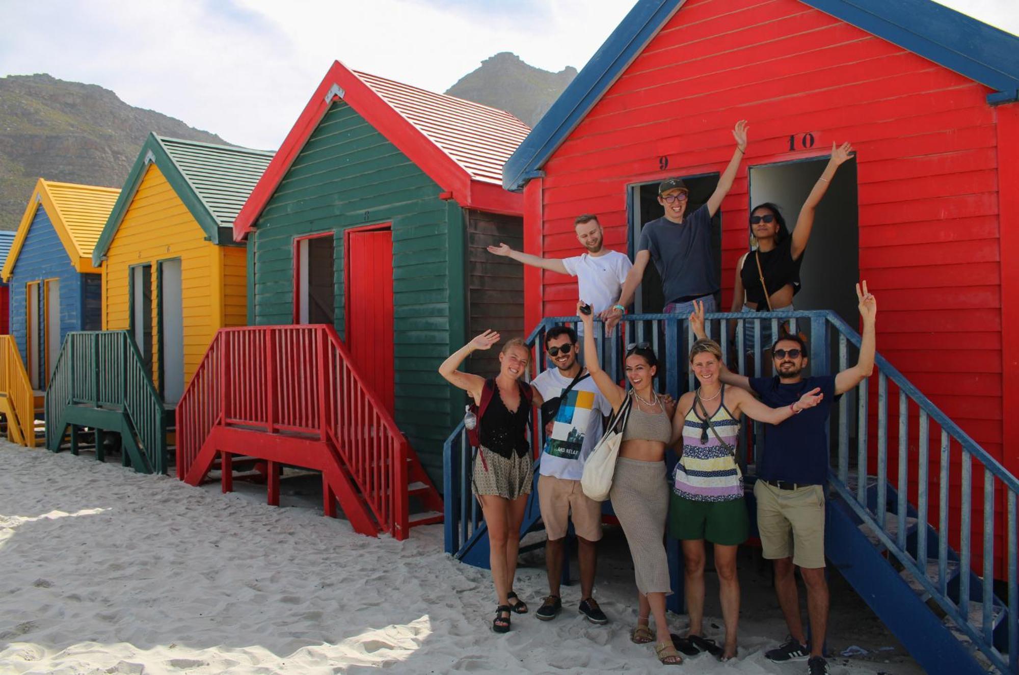 Never At Home Green Point Fokváros Kültér fotó The beach huts of Muizenberg
